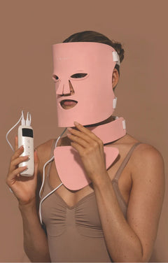 Airyday Bright On LED Mask For Face & Neck - Peach